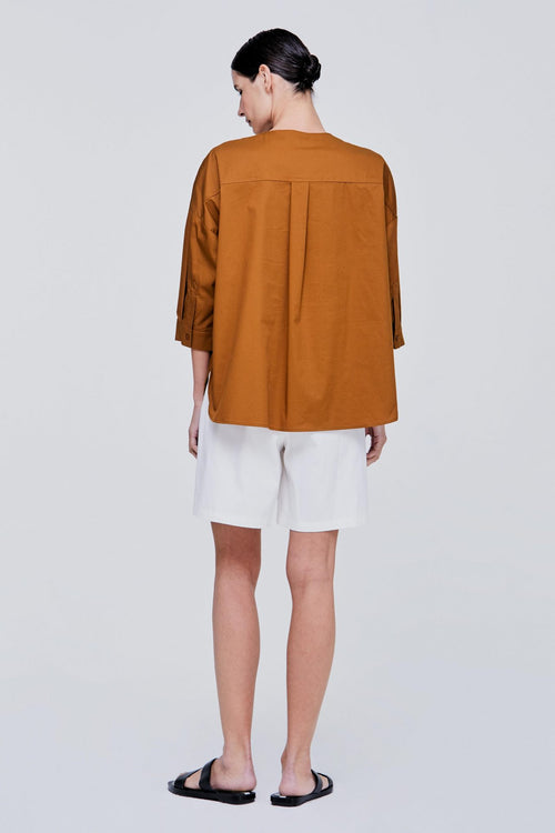 Front Buttoned Pocket Blouse