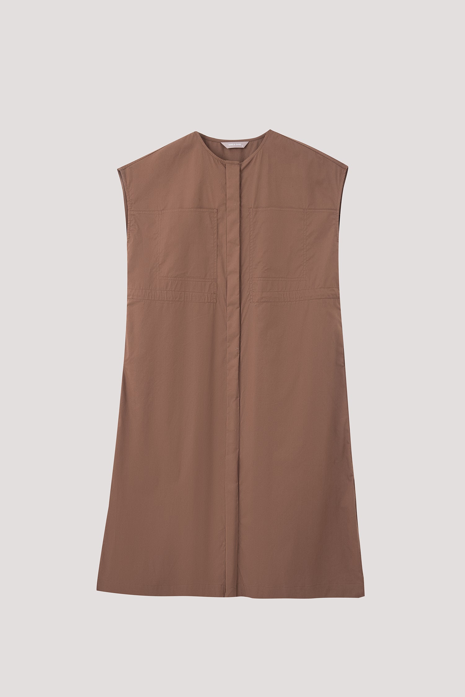 Patch Pockets Detailed Dress