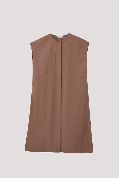 Patch Pockets Detailed Dress