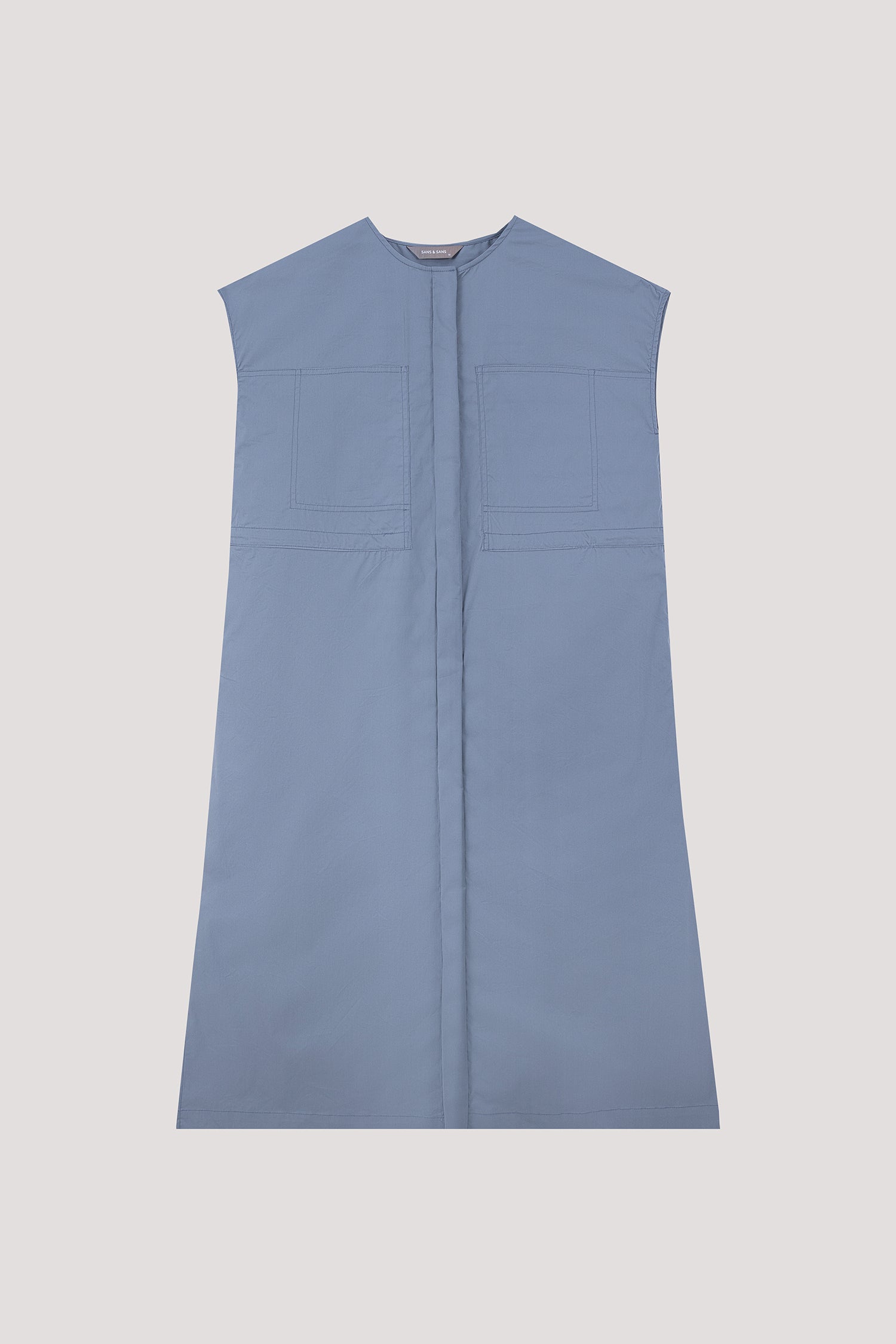 Patch Pockets Detailed Dress