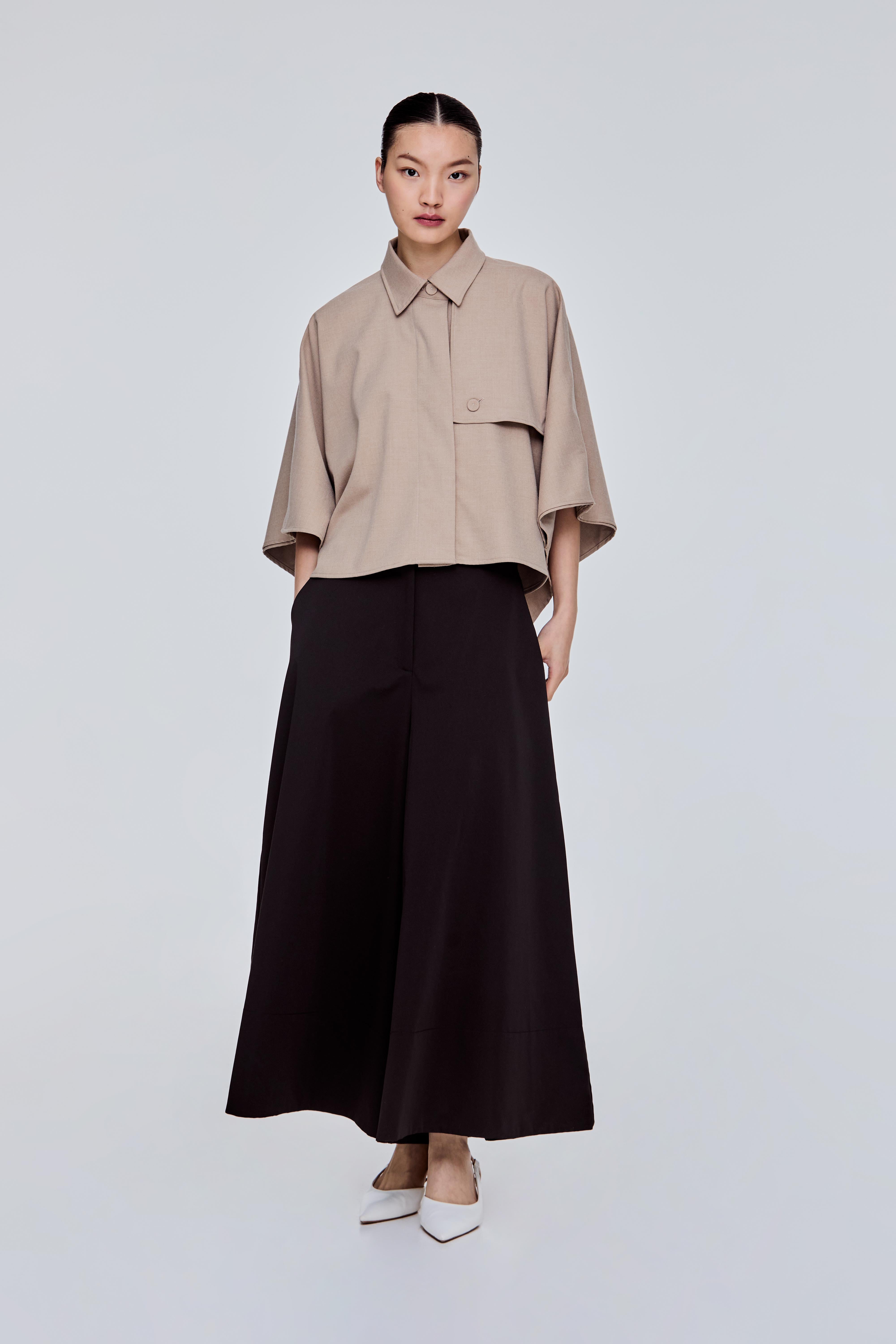 極美品 YOSOOU Two Piece Collar Poncho Single Breasted Collar Poncho – SANS & SANS Malaysia