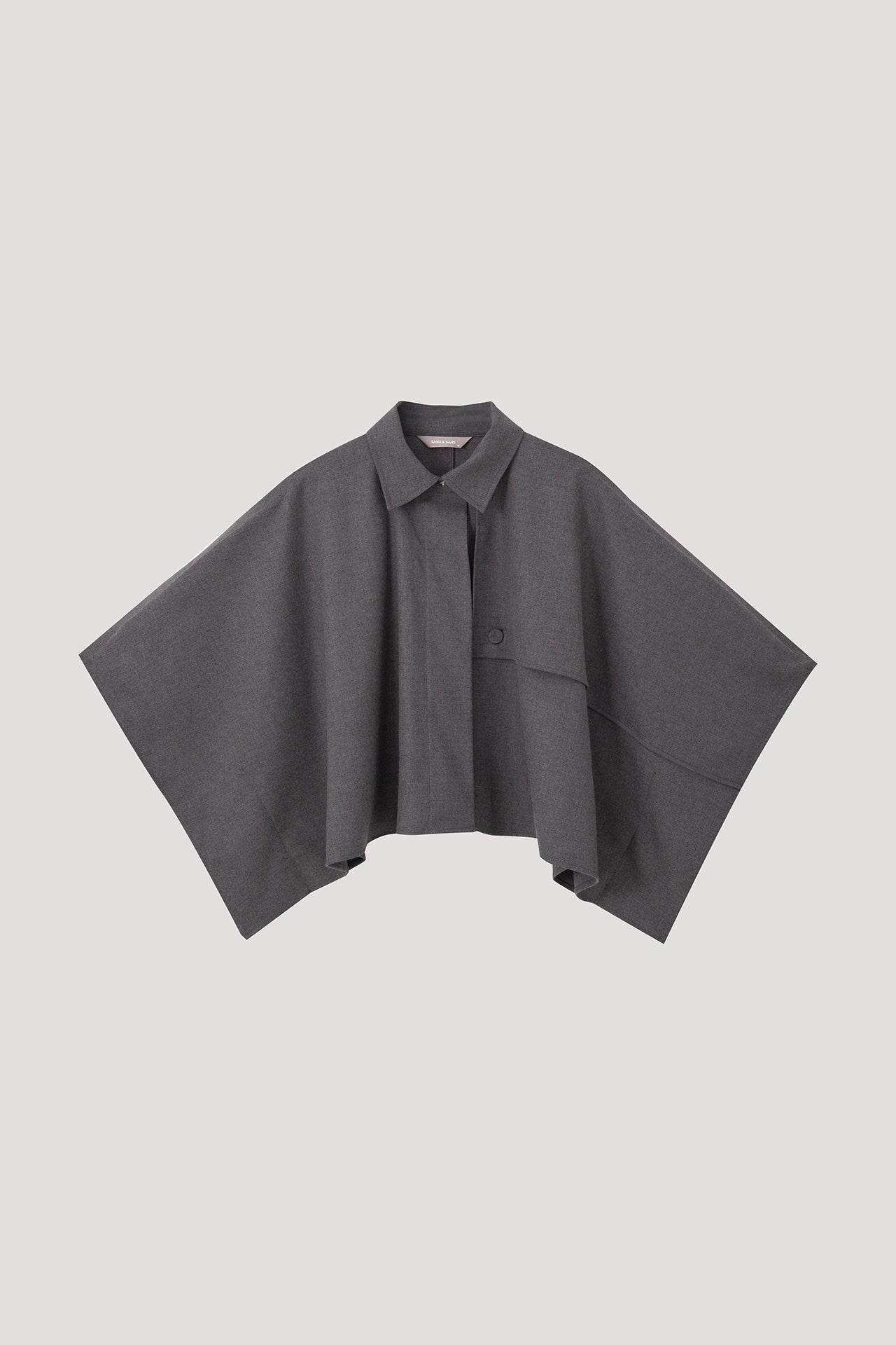 極美品 YOSOOU Two Piece Collar Poncho Single Breasted Collar Poncho – SANS & SANS Malaysia