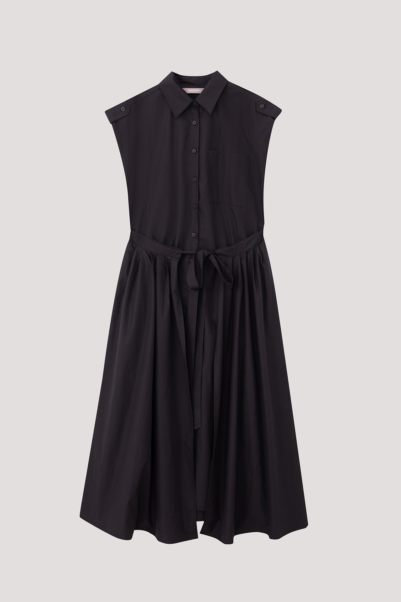 Pleats Paneled Midi Dress