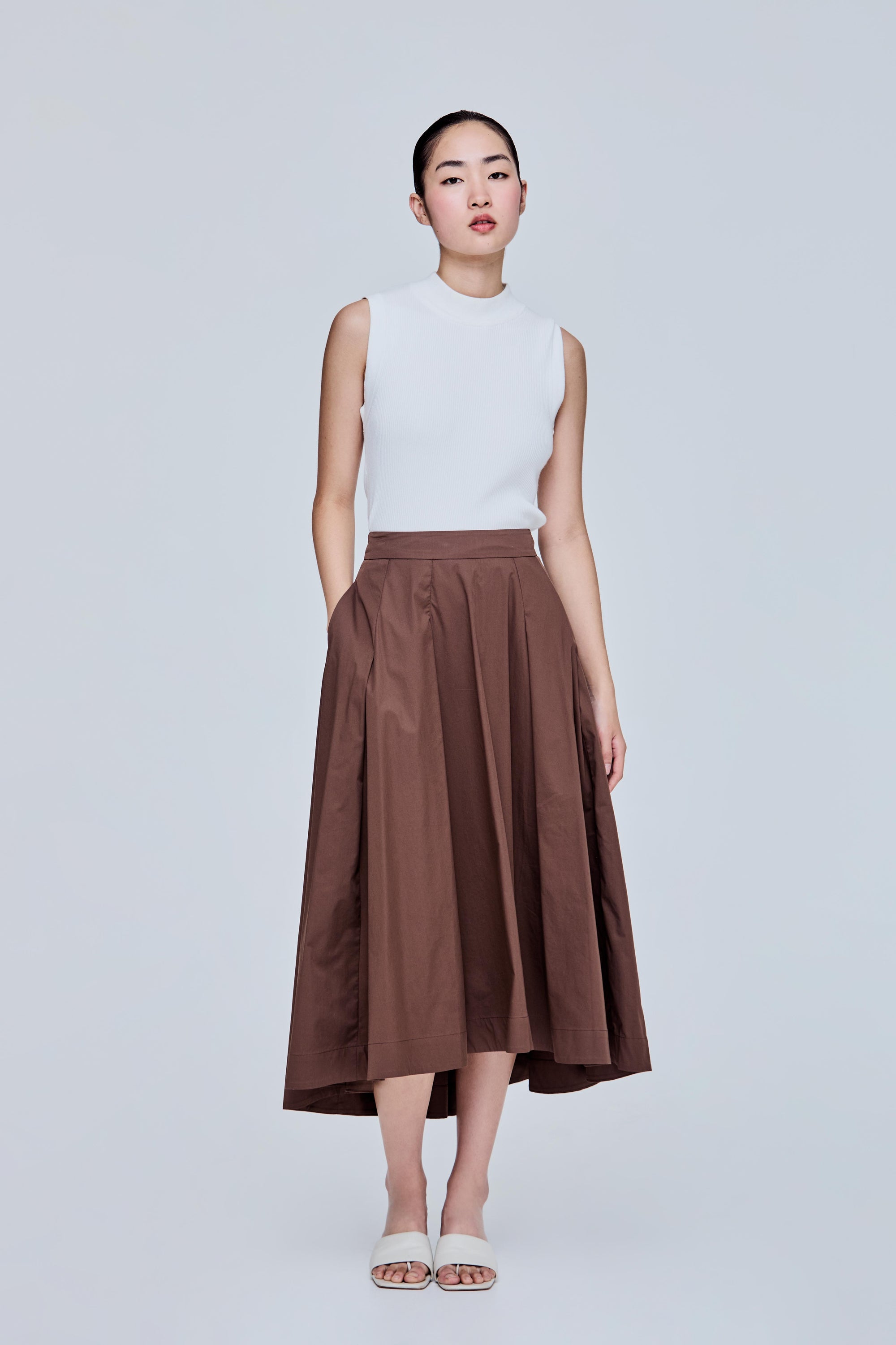 Cotton Flare Skirt