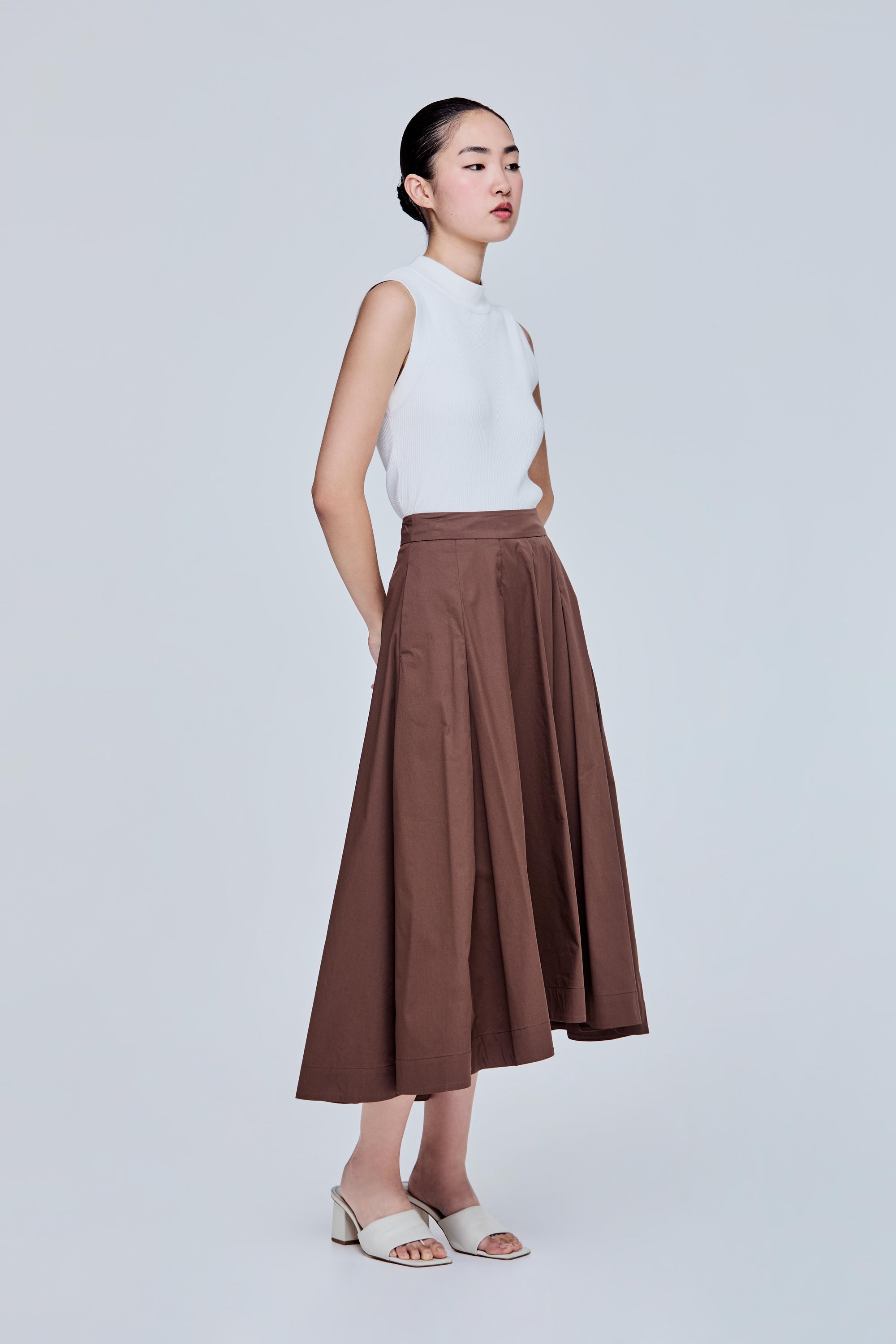 Cotton Flare Skirt