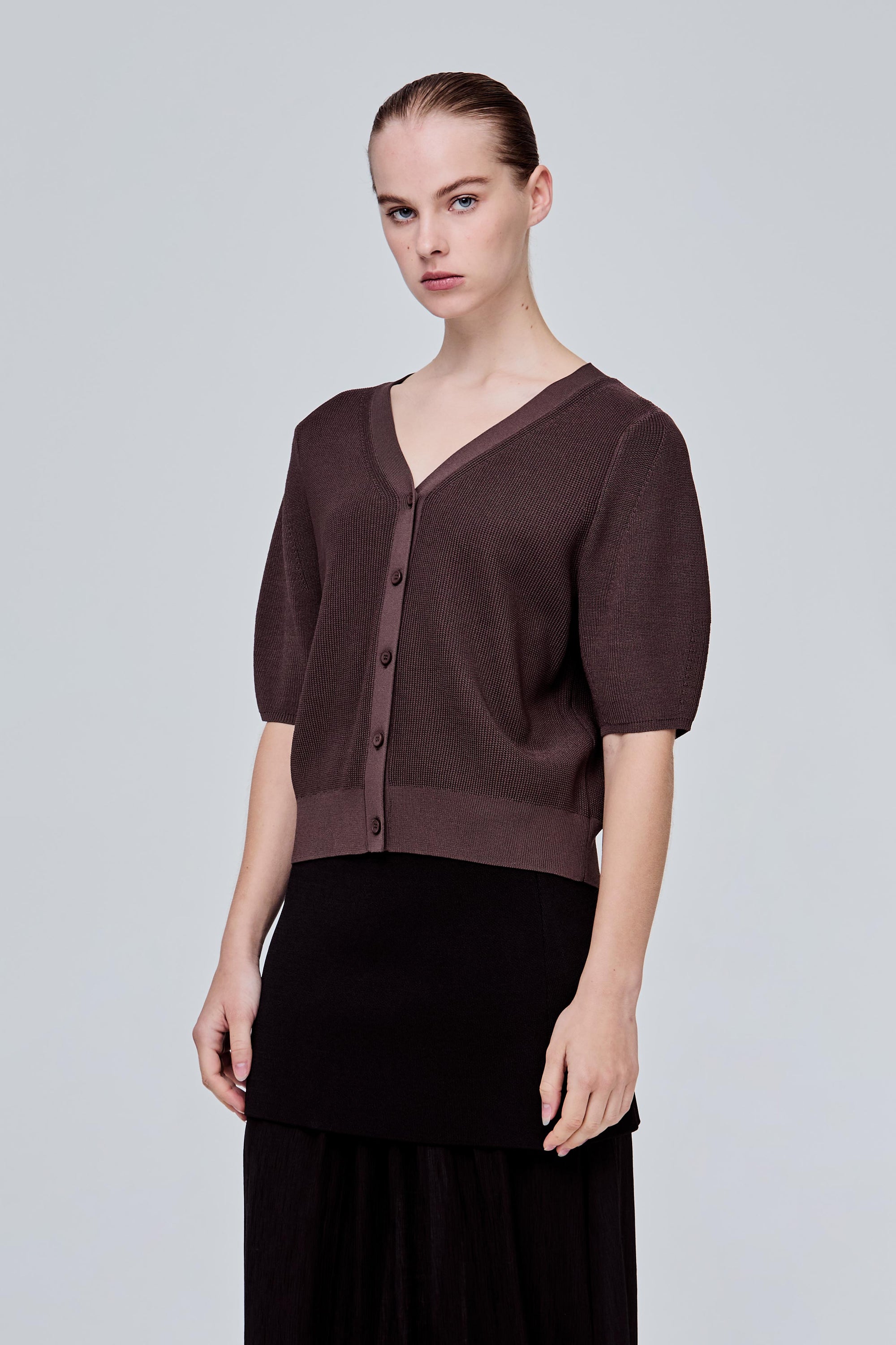 Puff Sleeved Cardigan