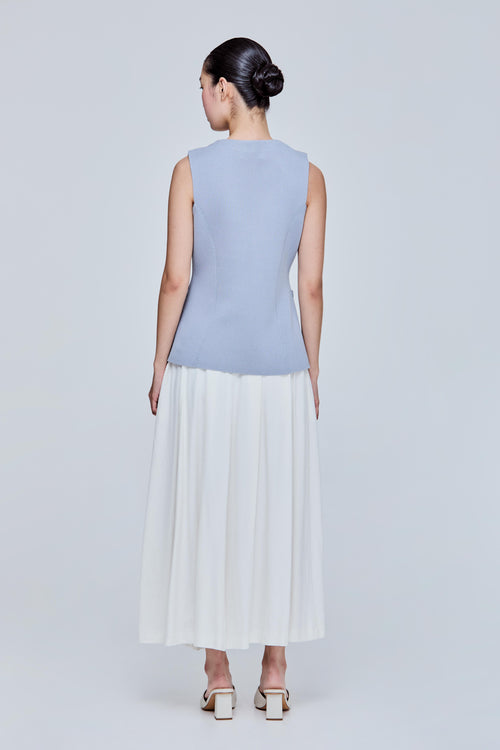 Buttoned Knit Vest