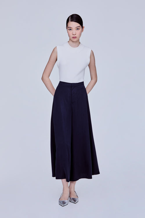 Wide Leg Soft Drape Culottes