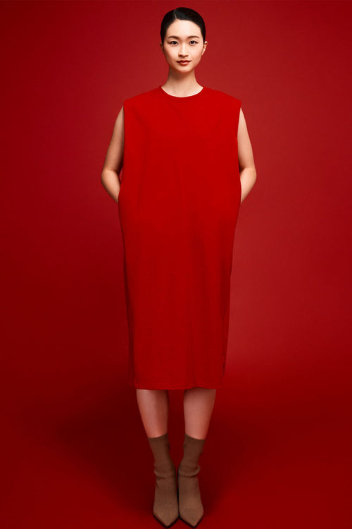 Shift Cut Jersey Dress