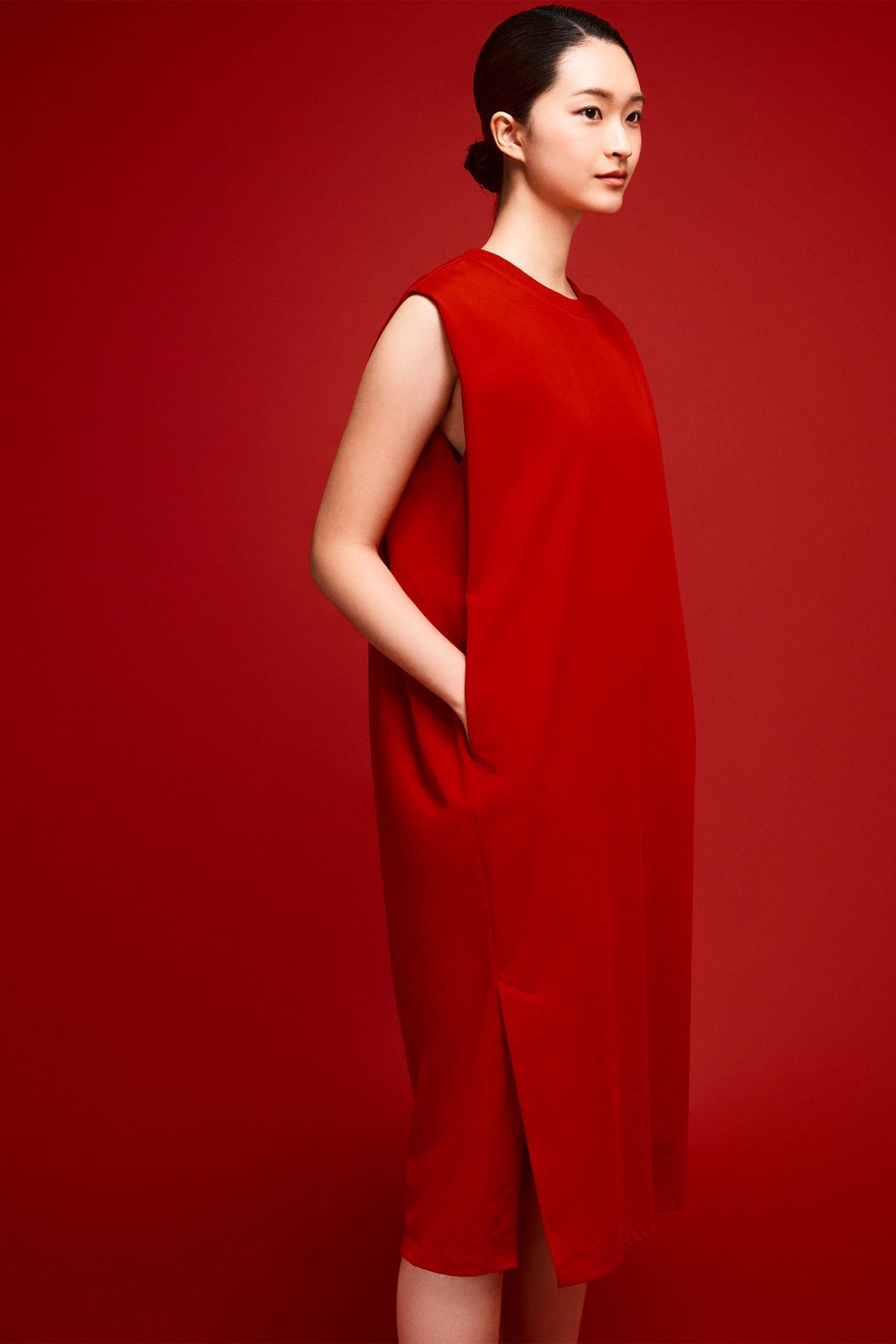 Shift Cut Jersey Dress