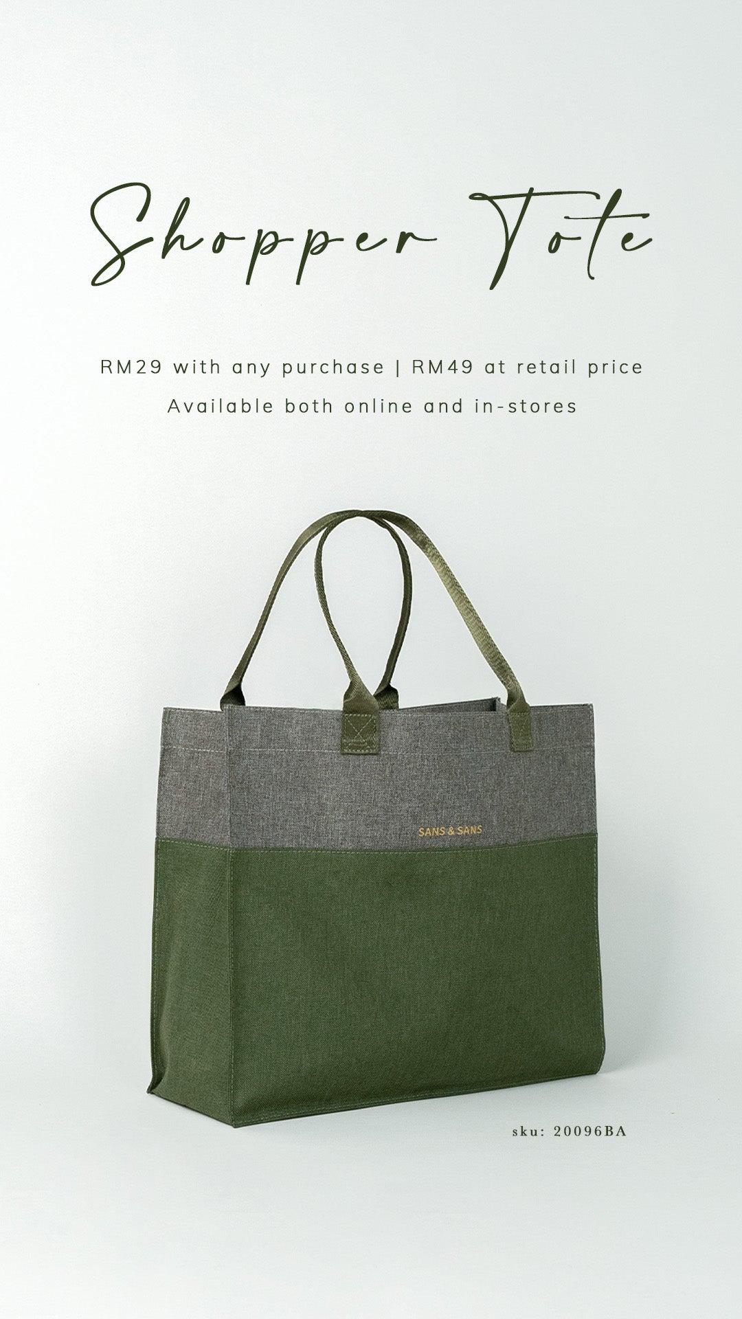 Color Block Shopper Tote Bag