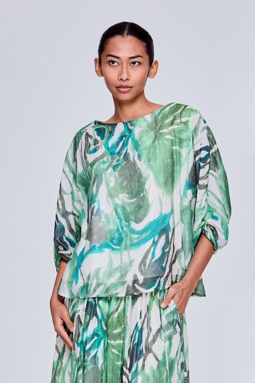 color:GREEN FLORAL