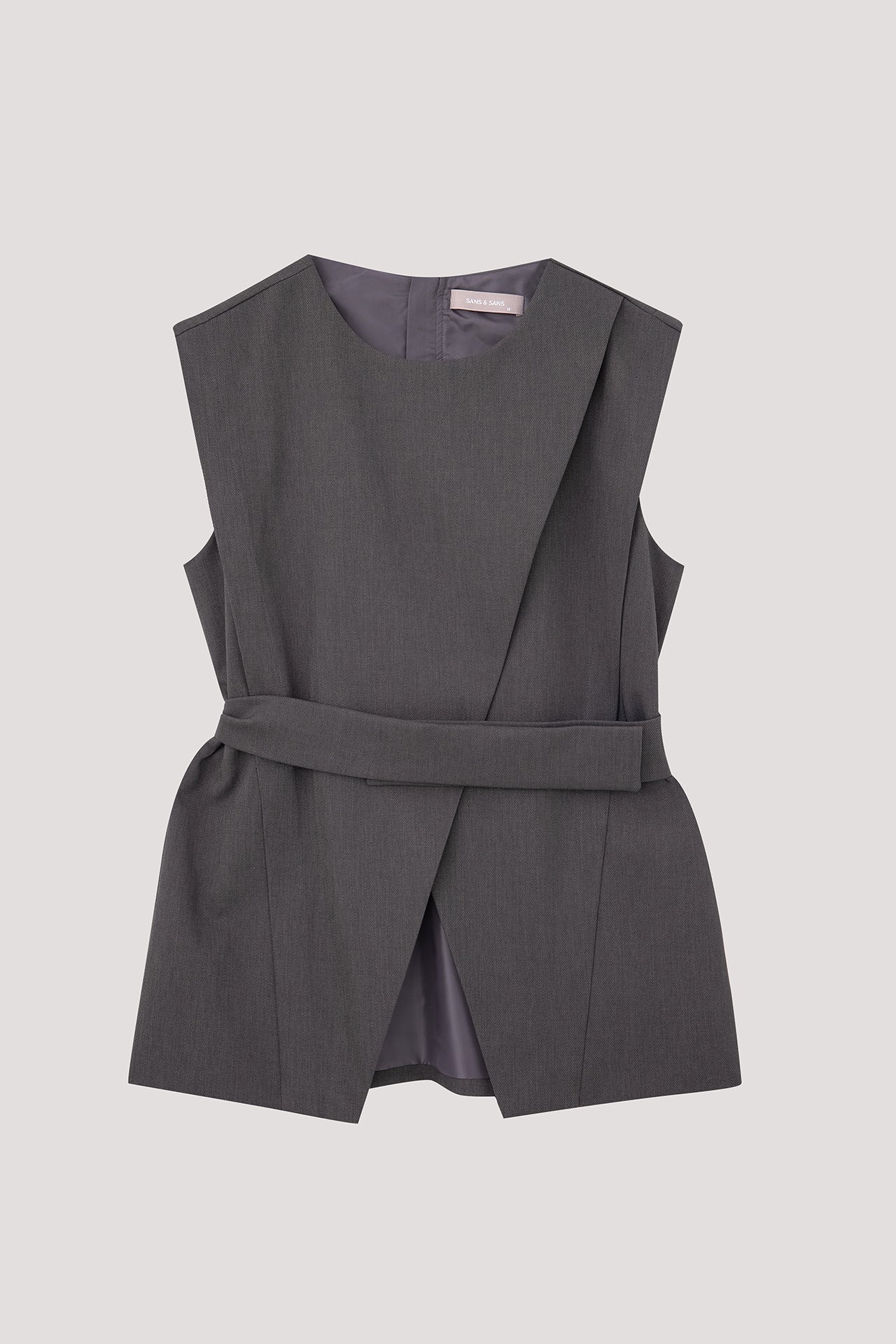 Layered Front Belted Top