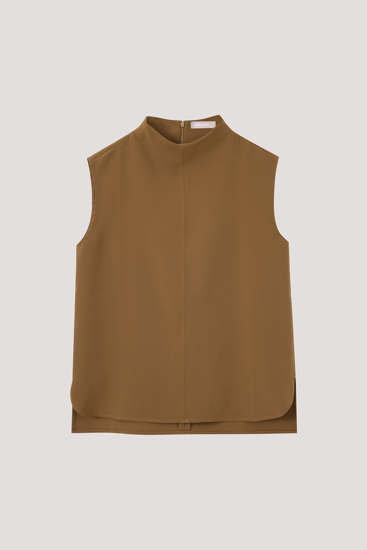 Mock Neck Sleeveless Top