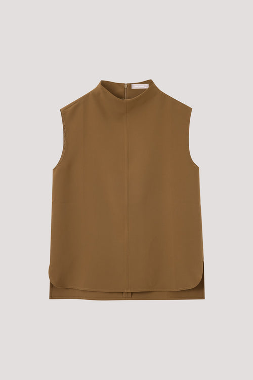 Mock Neck Sleeveless Top