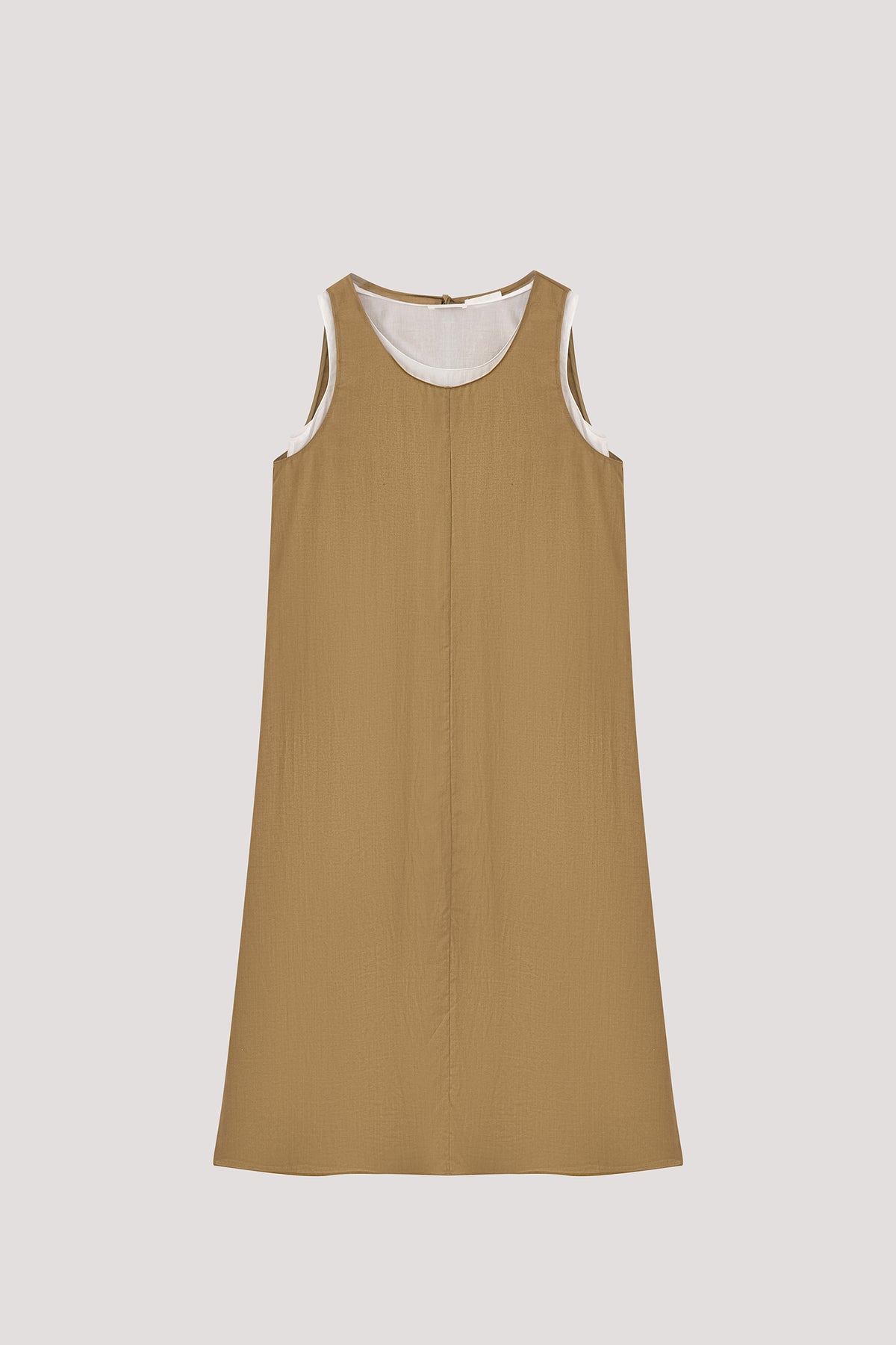 Contrast Layered Shift Dress