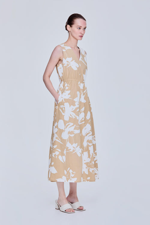 color:KHAKI FLORAL
