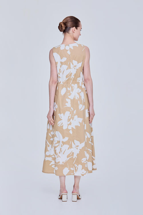 color:KHAKI FLORAL