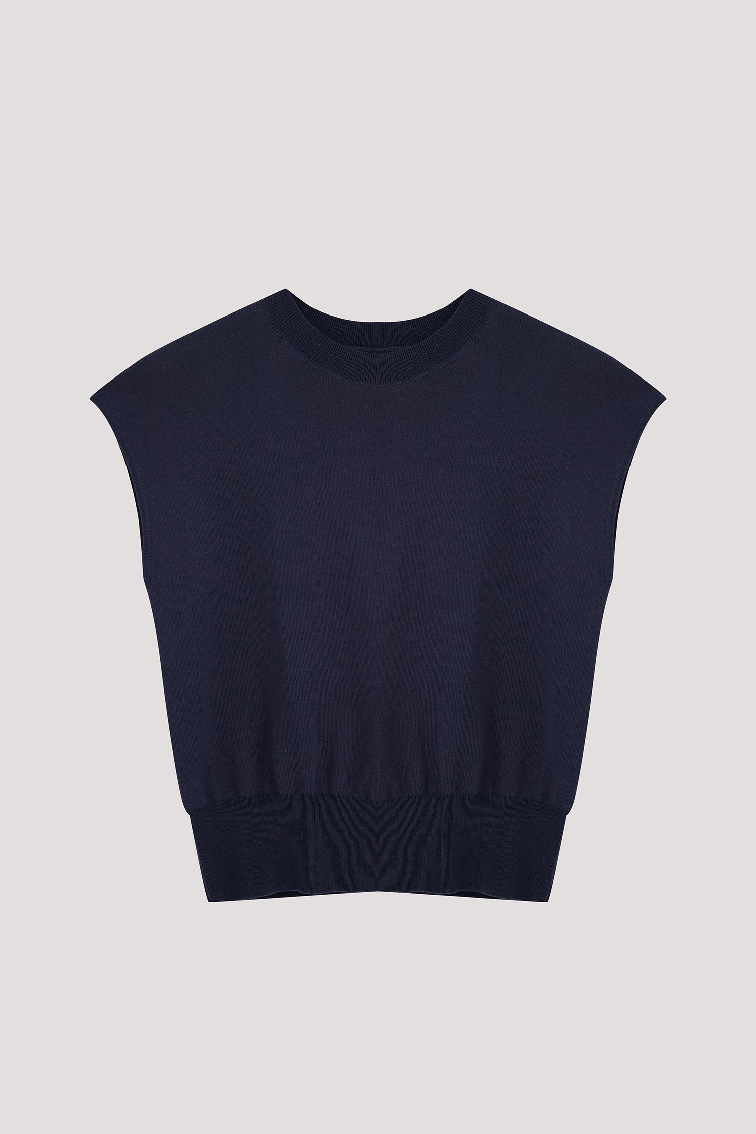 V-Slit Back Drape Knit