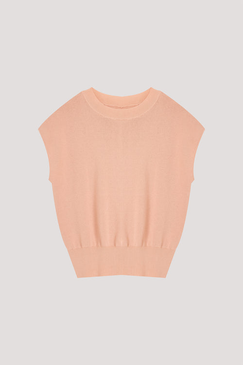 V-Slit Back Drape Knit