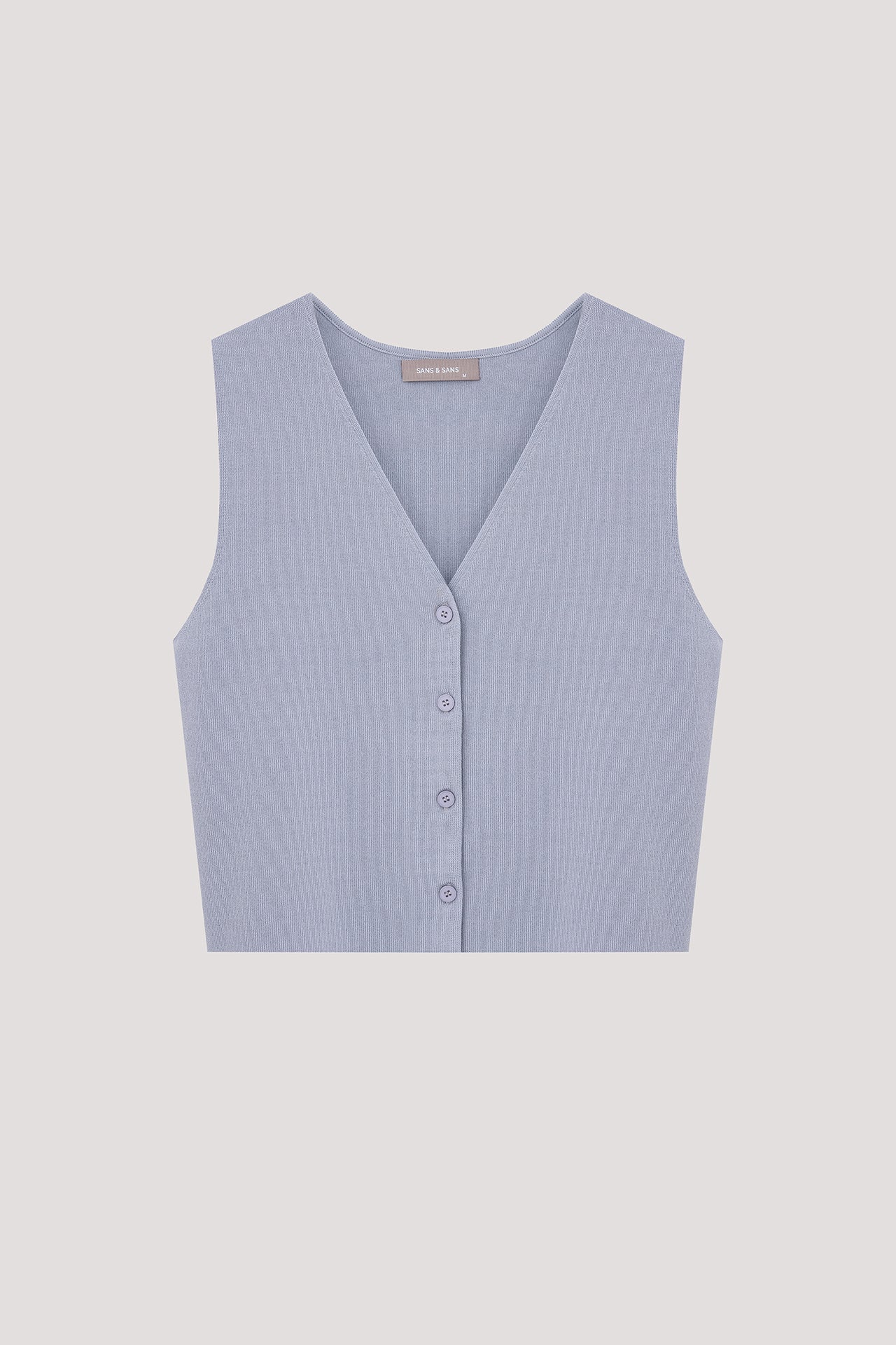 Button-down Knit Vest