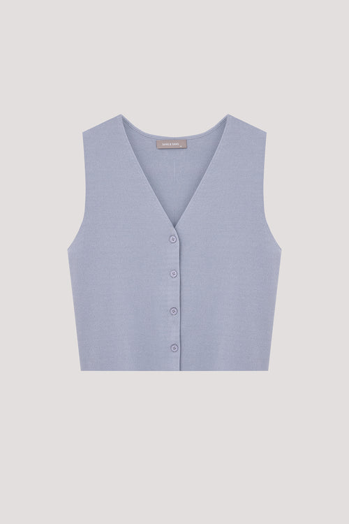 Button-down Knit Vest