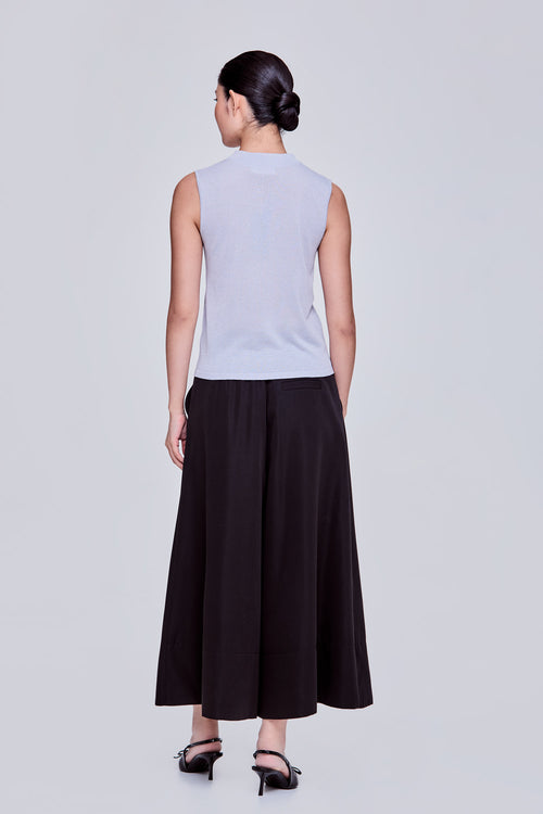 Mock Neck Lurex Knit