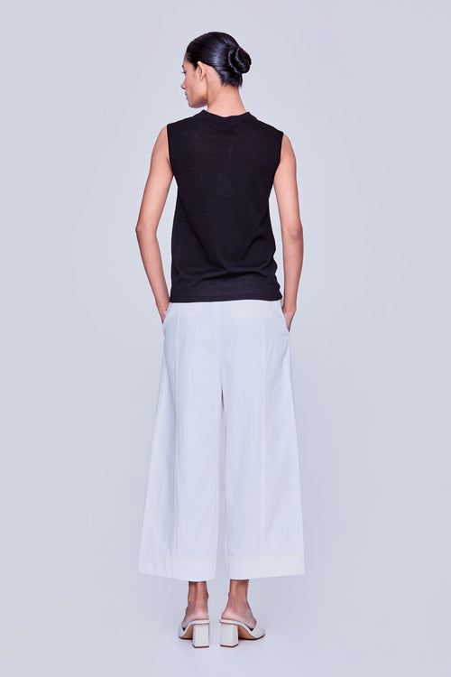 Mock Neck Lurex Knit