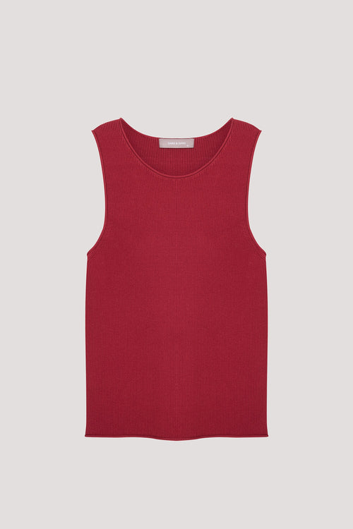 Fitted Round Neck Knit Top