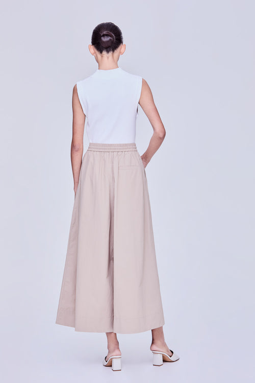 Elasticated Waist Flare Pants