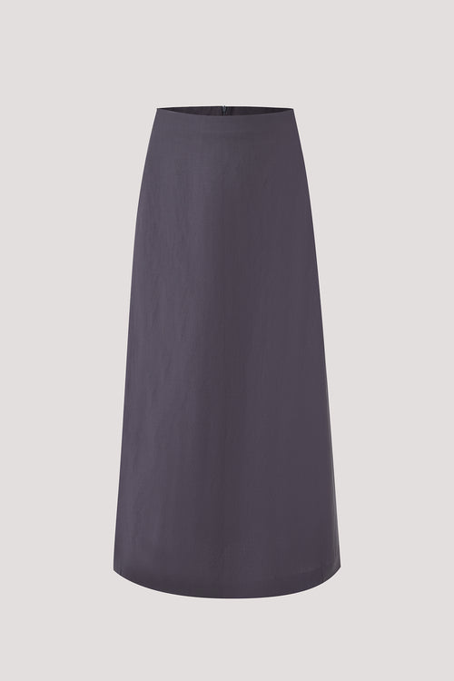 Linen Midi Skirt