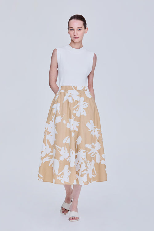 color:KHAKI FLORAL