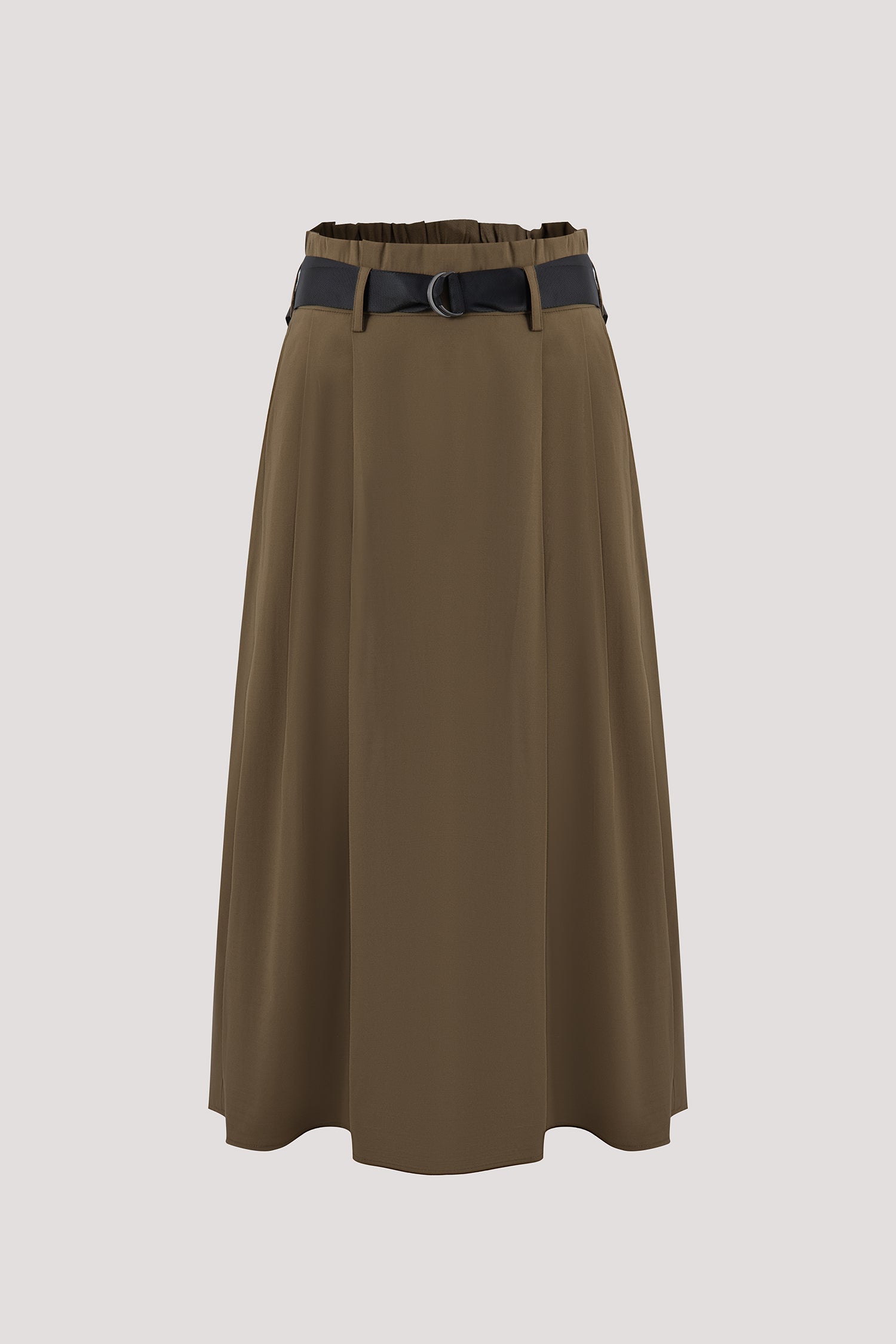 Paperbag Waist Skirt With Sash