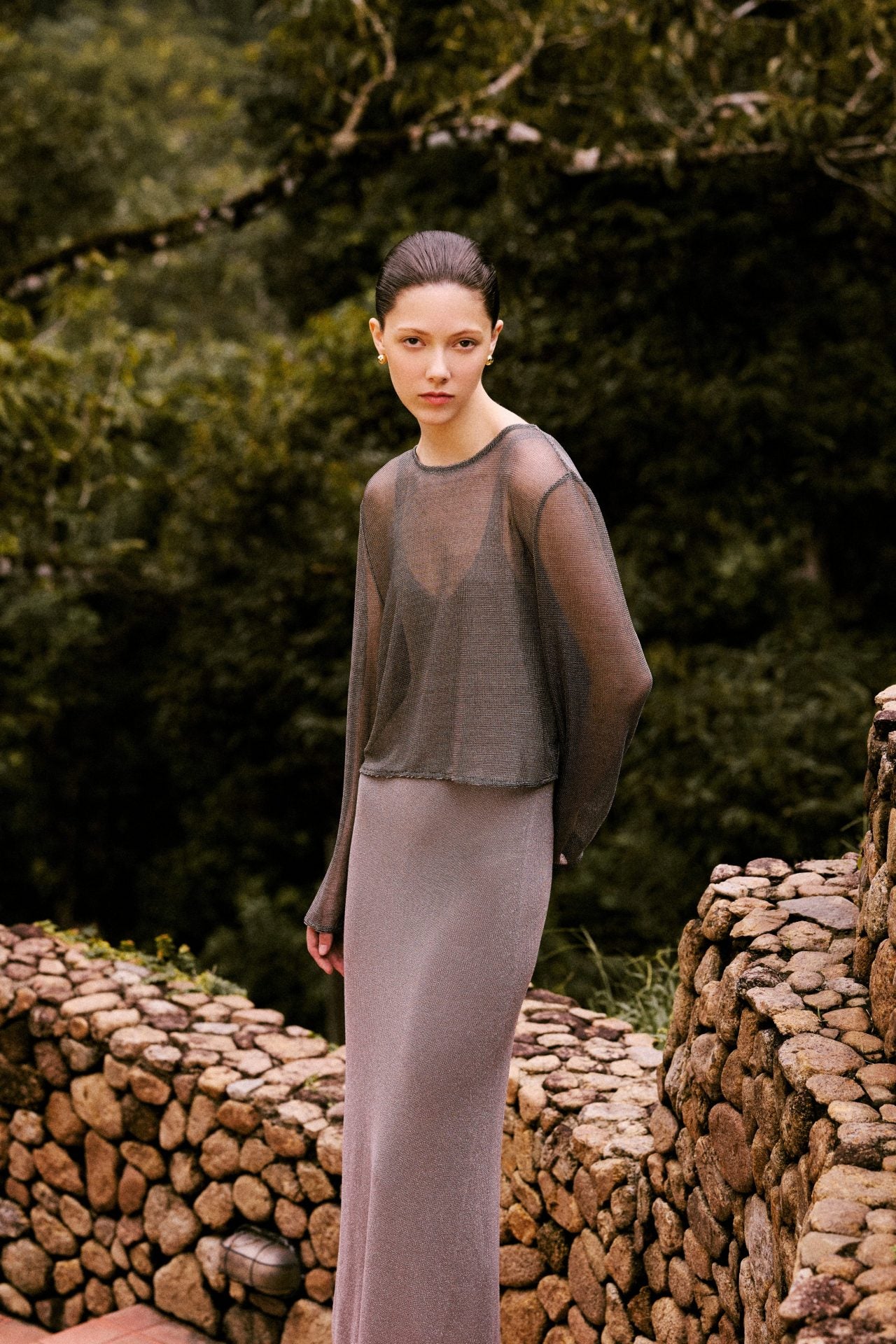 Loose Fit Mesh Top