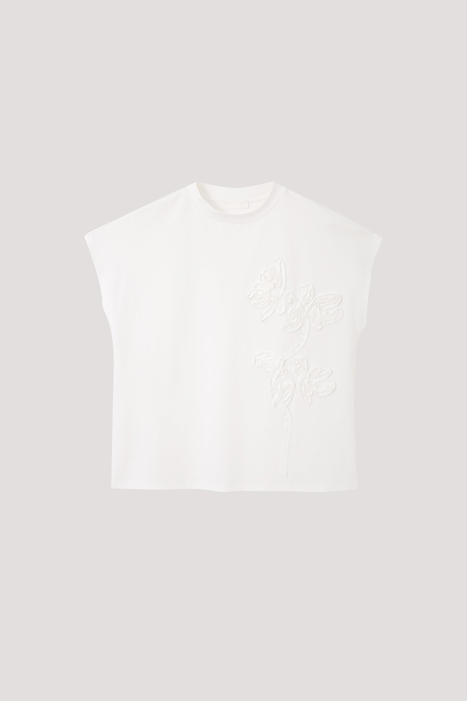 Floral Applique Jersey Top
