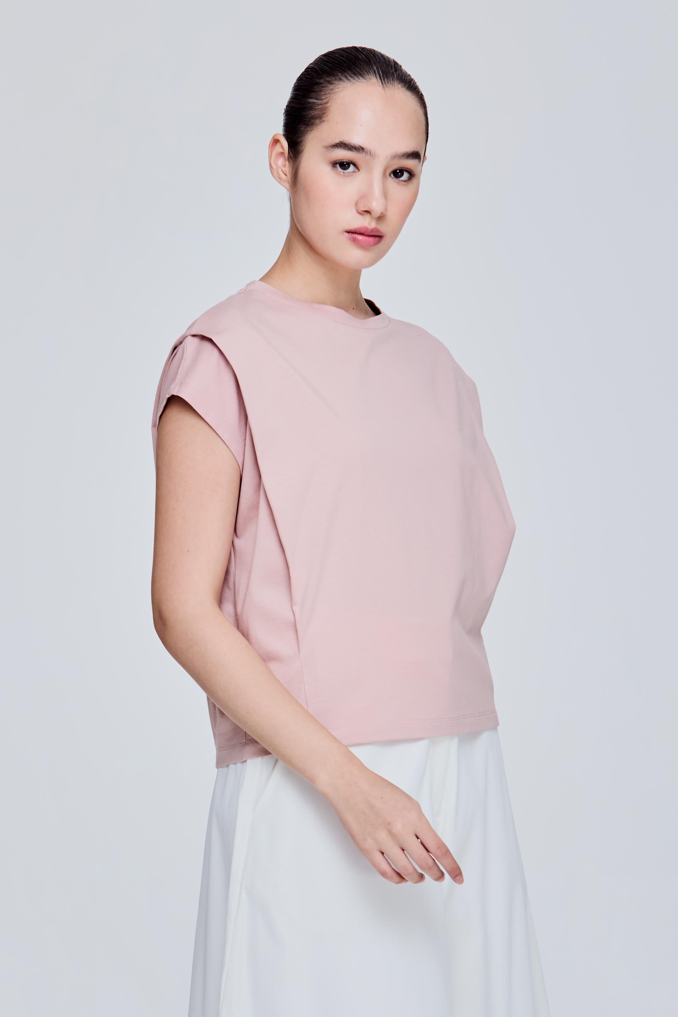 Shoulder-Pleat Top – SANS & SANS Malaysia