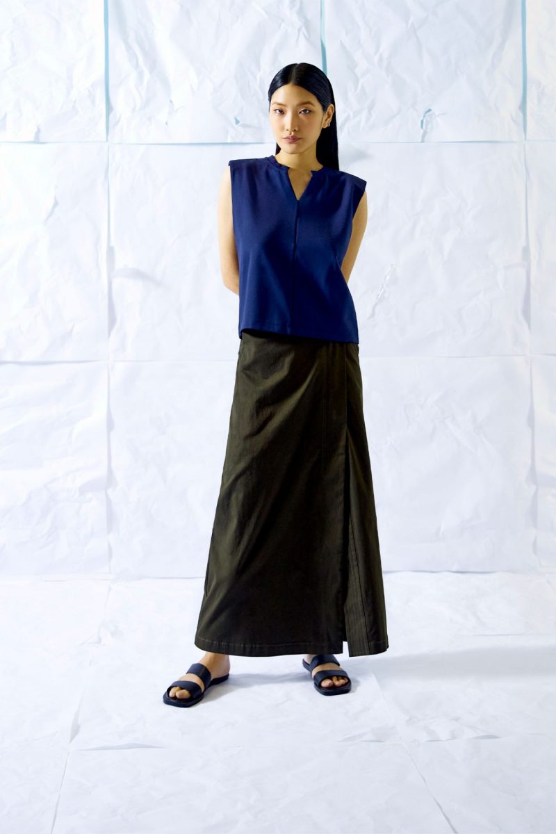 Overlapped Slit Skirt - SANS & SANS (MALAYSIA)