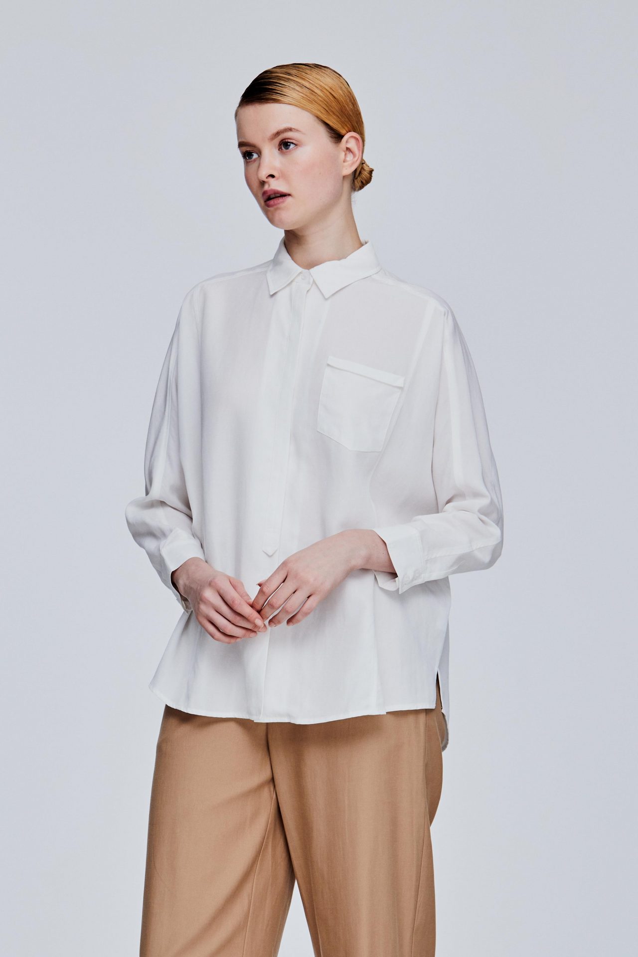 Oversized Pocket Linen Shirt - SANS & SANS (MALAYSIA)